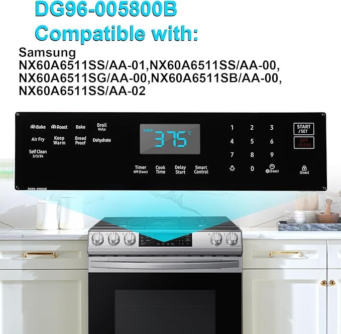 DG96-00850B Range Membrane Switch Touchpad Control Panel For Samsung Gas Ovens gallery