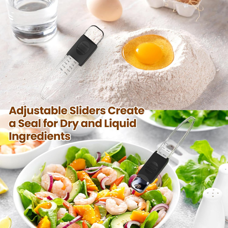 Adjustable Measuring Spoons Set - 9 in 1, BPA-Free, Fits Spice Jars gallery
