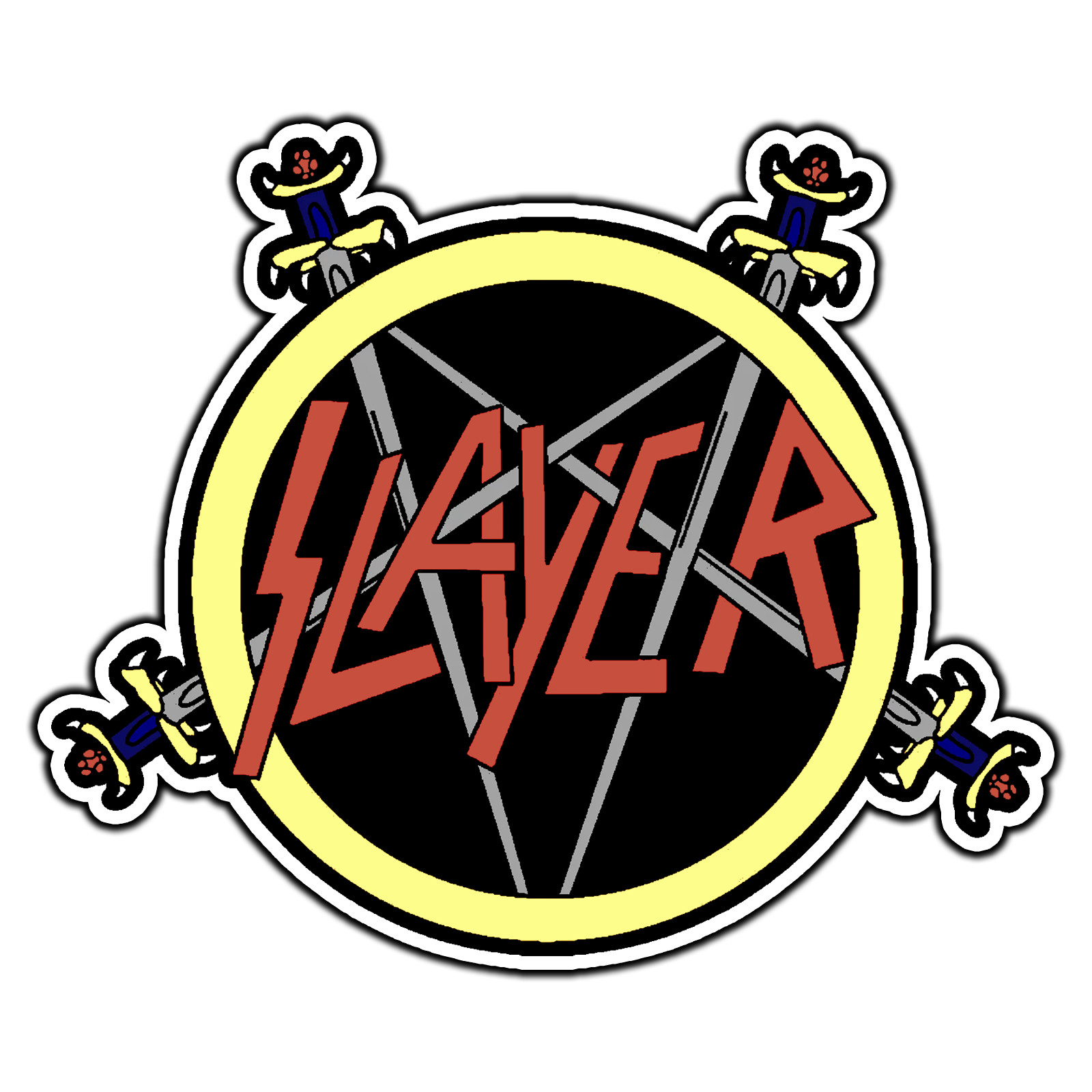 Slayer Logo #2 Sticker Waterproof Vinyl Decal Die-Cut Laptop Car gallery