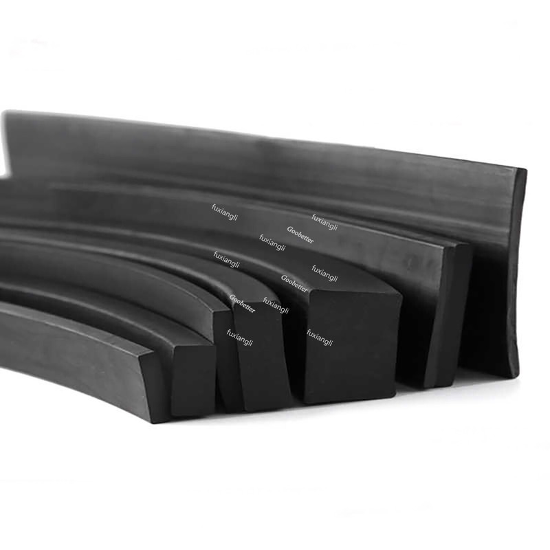 Square Solid Nitrile Rubber NBR Seal Strip Oil/Heat Resist Thickness 3mm to 30mm gallery
