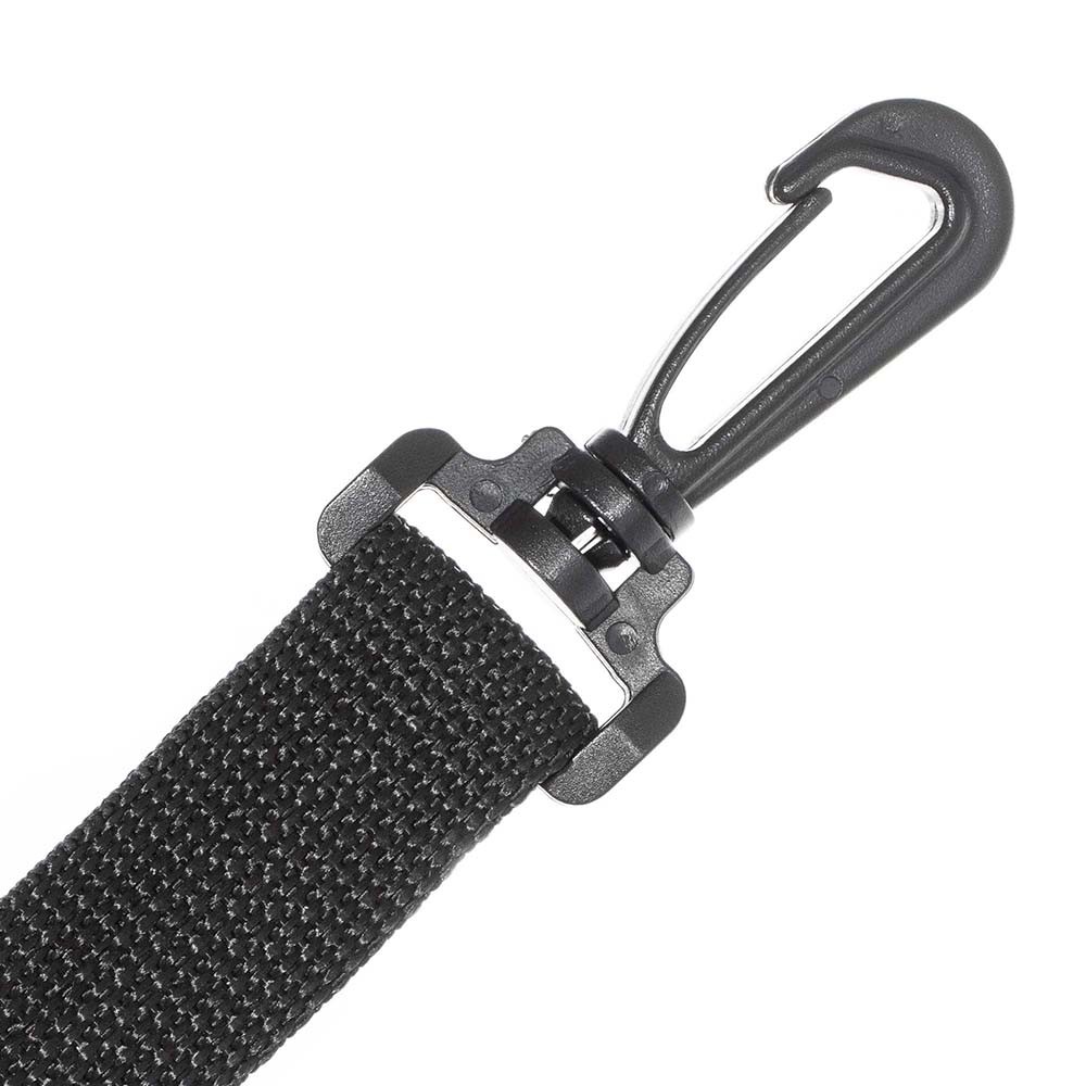 Black Plastic Swivel Snap Hook by Paracord Planet - For 1 Inch Webbing & Straps gallery