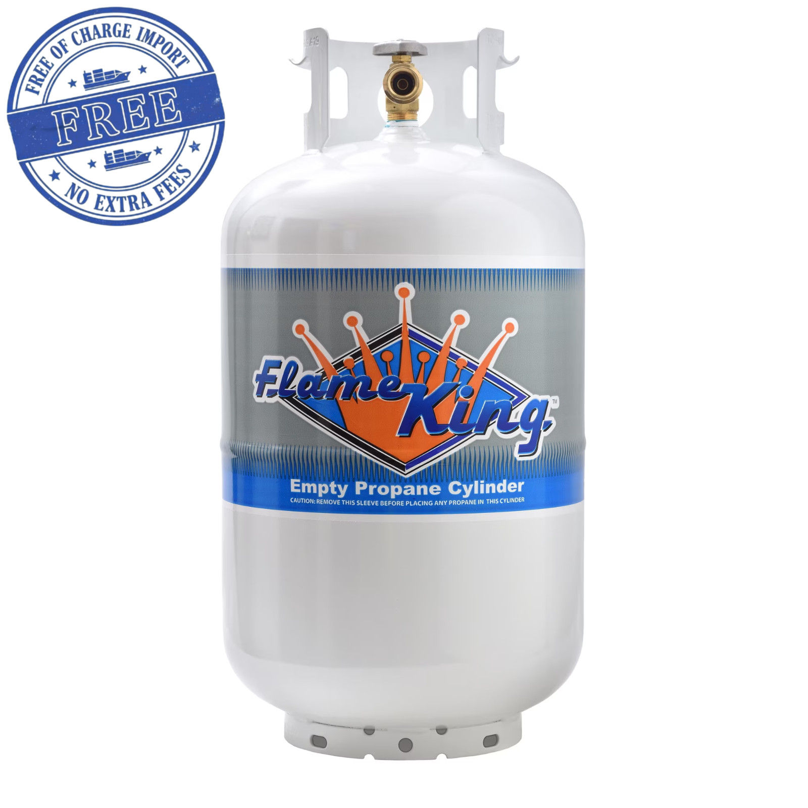 NEW! Flame King 30 lb. Propane Tank with Type 1 Overfill Protection Device Valve gallery