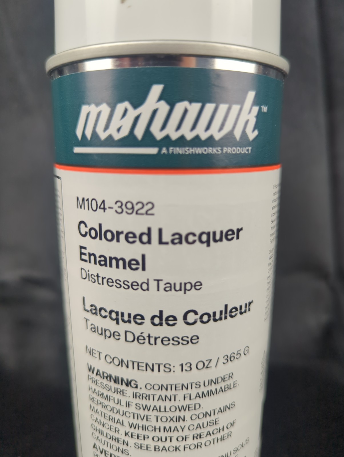 Mohawk M104-3922 Colored Lacquer Enamel Distressed Taupe 13 ounces gallery