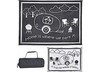 Ming’s Mark Stylish Camping RH8111 8' x 11' RV Home Mat - Black/White gallery