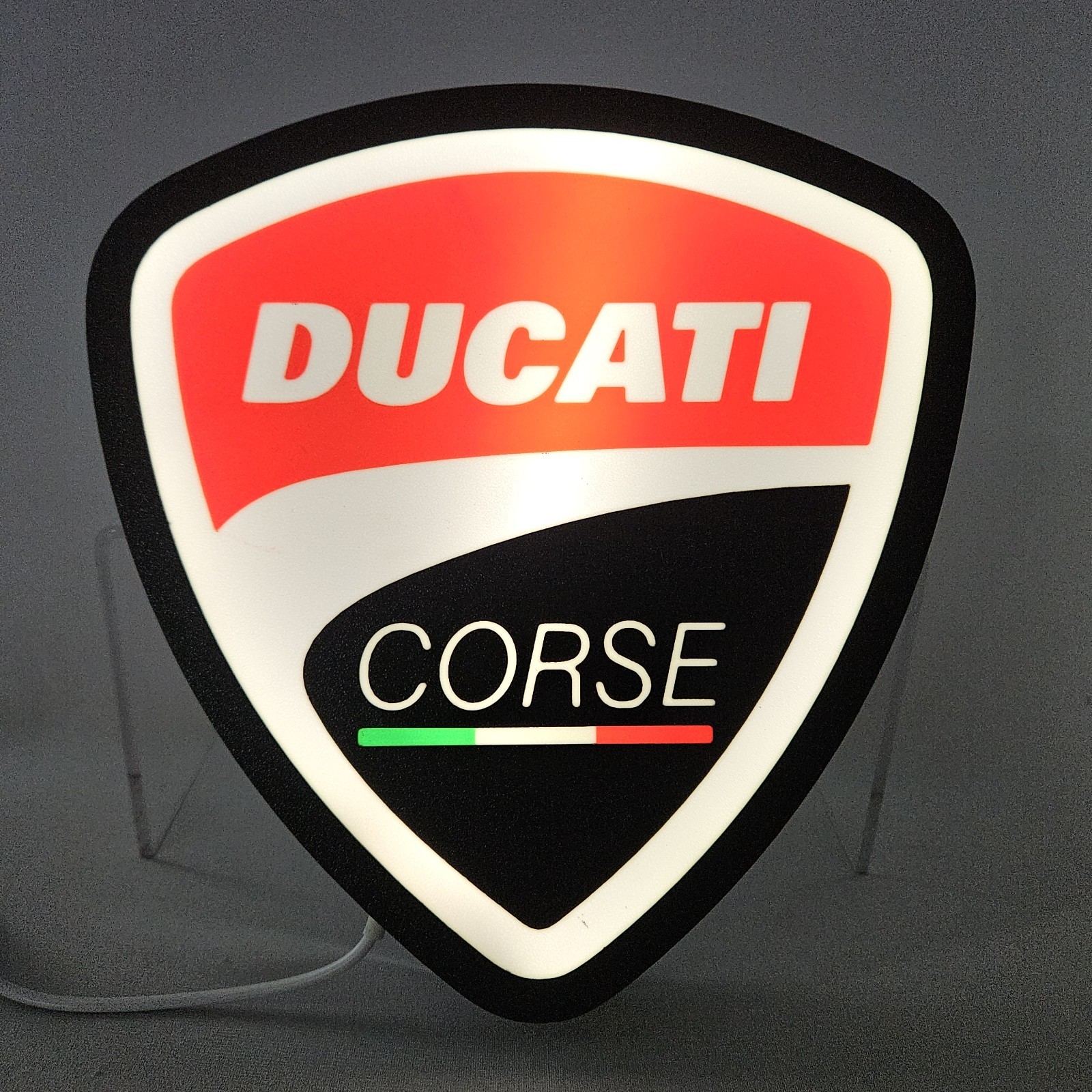 Ducati Corse Wall Sign Night Light - LED, USB Powered Lightbox Mancave Sign gallery