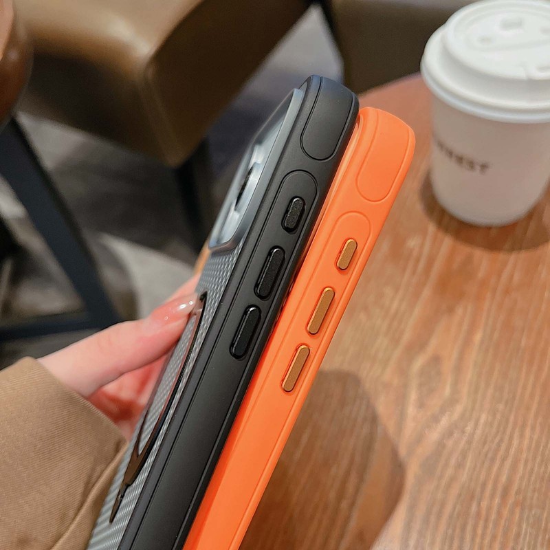 For iPhone 17 Pro Max 16 15 14 Shockproof Stand Mag Safe Heat Dissipation Case gallery