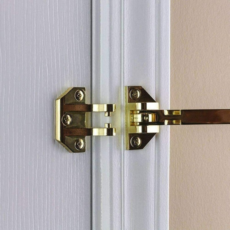 Door Security Guard Lock Bright Brass Heavy-Duty Defiant Home Improvement gallery