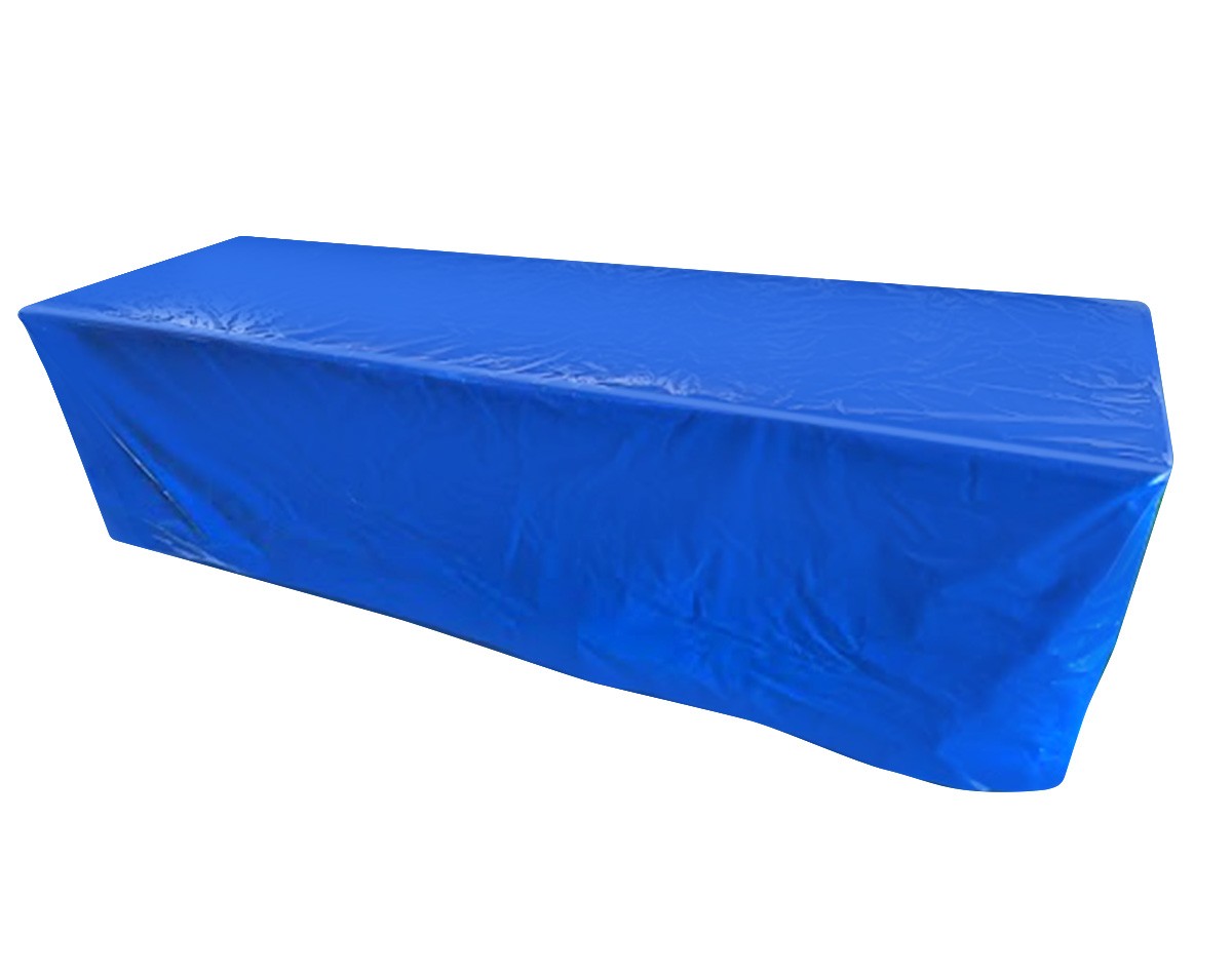 Fitted Vinyl Tablecloth 96x30 Red Rectangular Banquet Display Table Cover gallery