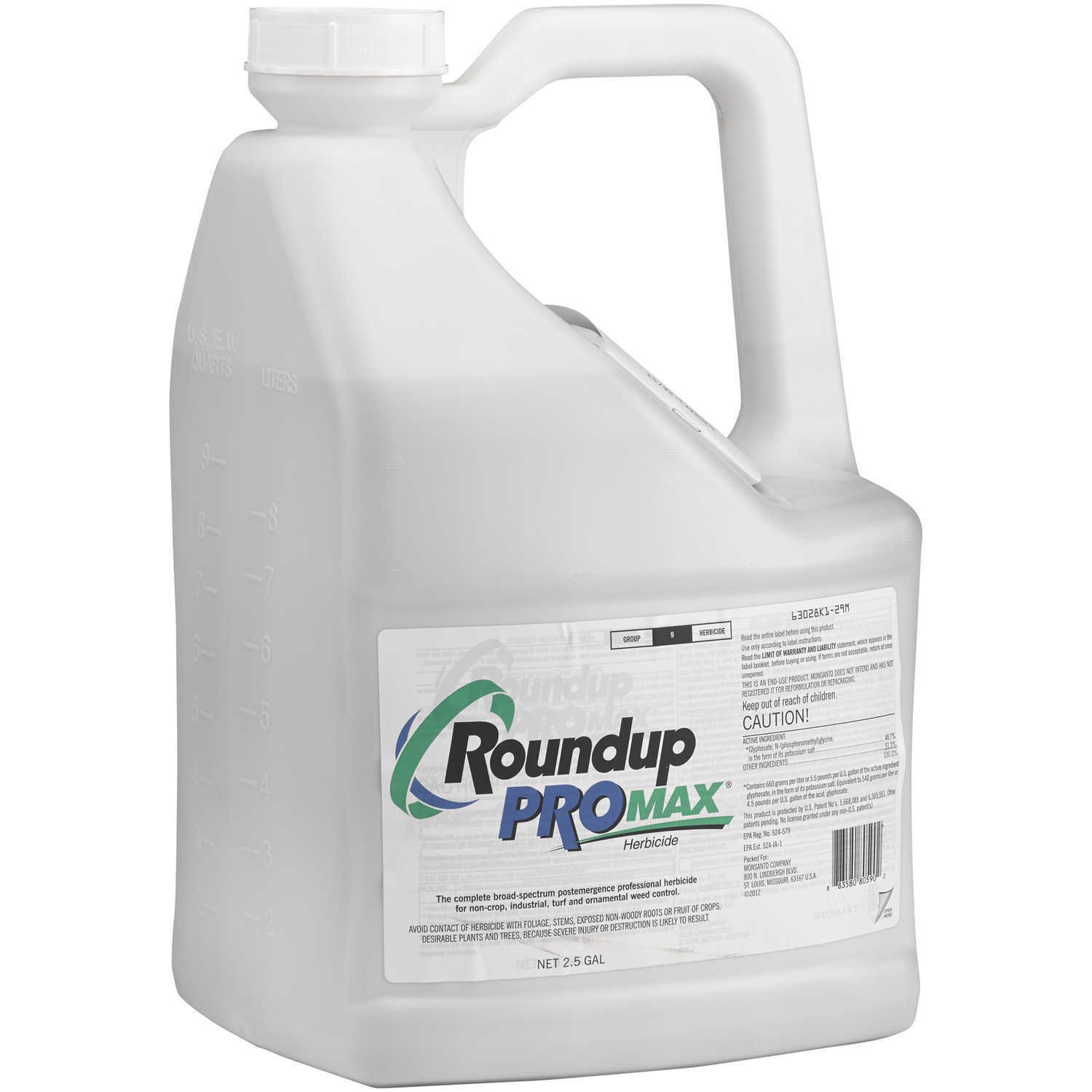 Roundup Pro Max (2.5 Gals) Weed & Brush Killer Herbicide Turf Ornamental Weeds gallery