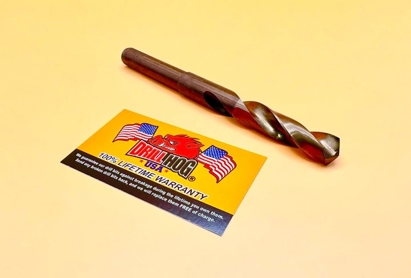 Drill Hog 5/8" Drill Bit 5/8" Silver & Deming Bit Cobalt HSS Lifetime Warranty gallery