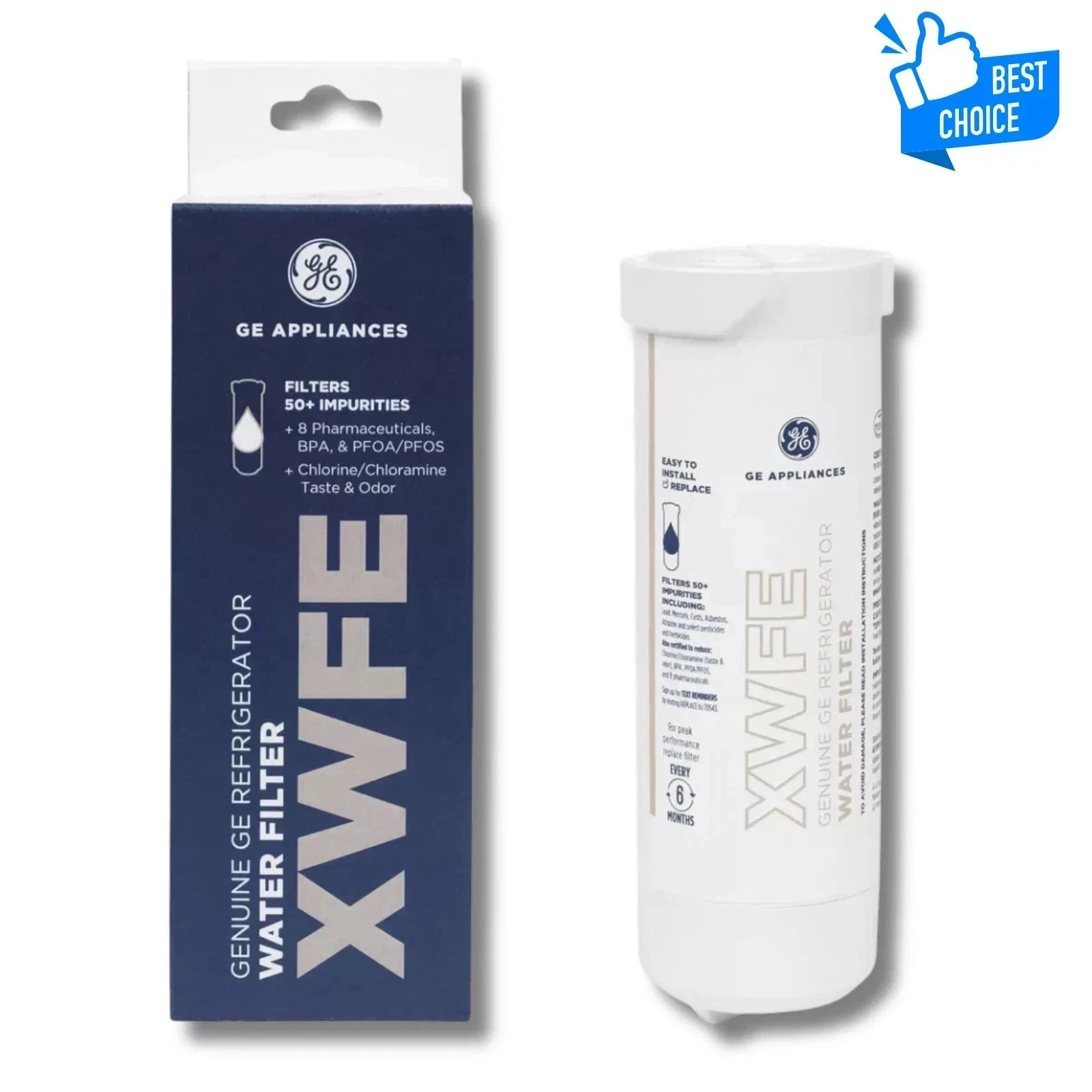 GE XWFE Refrigerator Water Filter, Genuine Replacement Filter, gallery