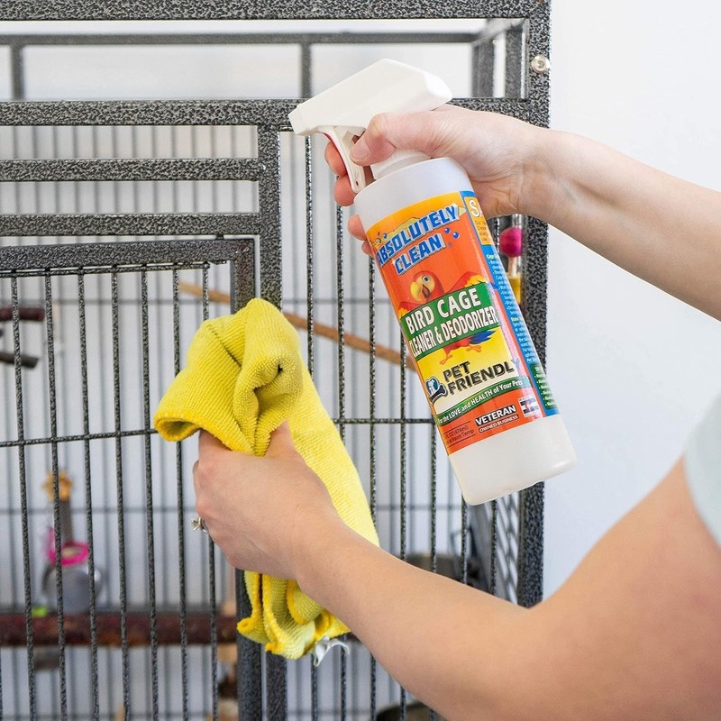 Amazing Bird Cage Cleaner and Deodorizer - Just Spray/Wipe - Safely & Easily ... gallery