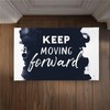 Begin Home Decor CODM2134MB06CV 21 x 34 in. Keep Moving Forward Door Mat - Wh... gallery
