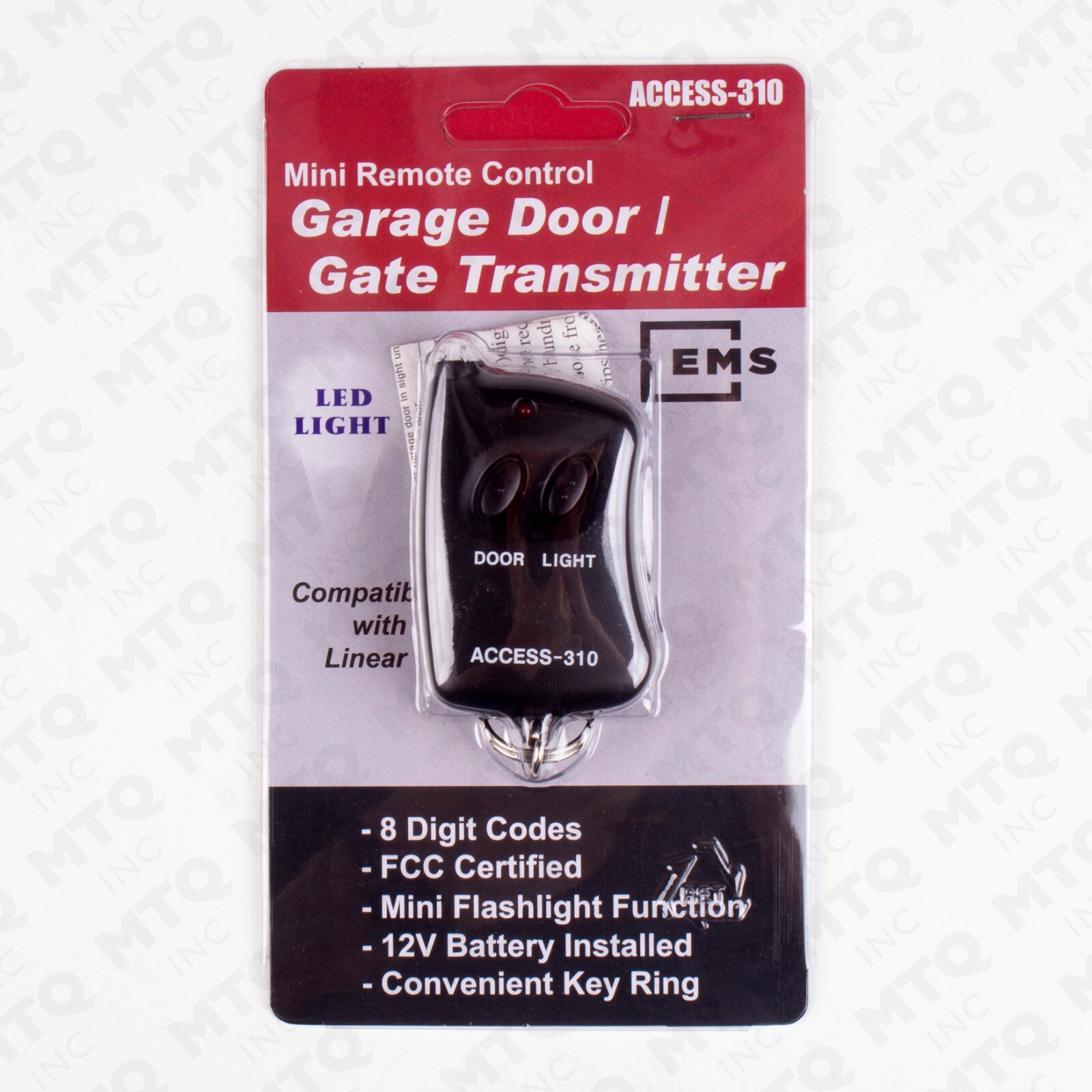 ACCESS-310 Mini Remote Control Garage Door Gate Opener with LED 10 Digit Pins gallery