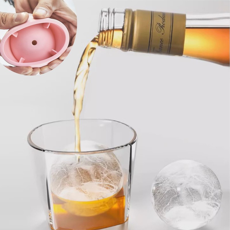 6 PCS Slow-Melting Stackable Large Ice Cube Mold Maker For Whisky Beverage gallery