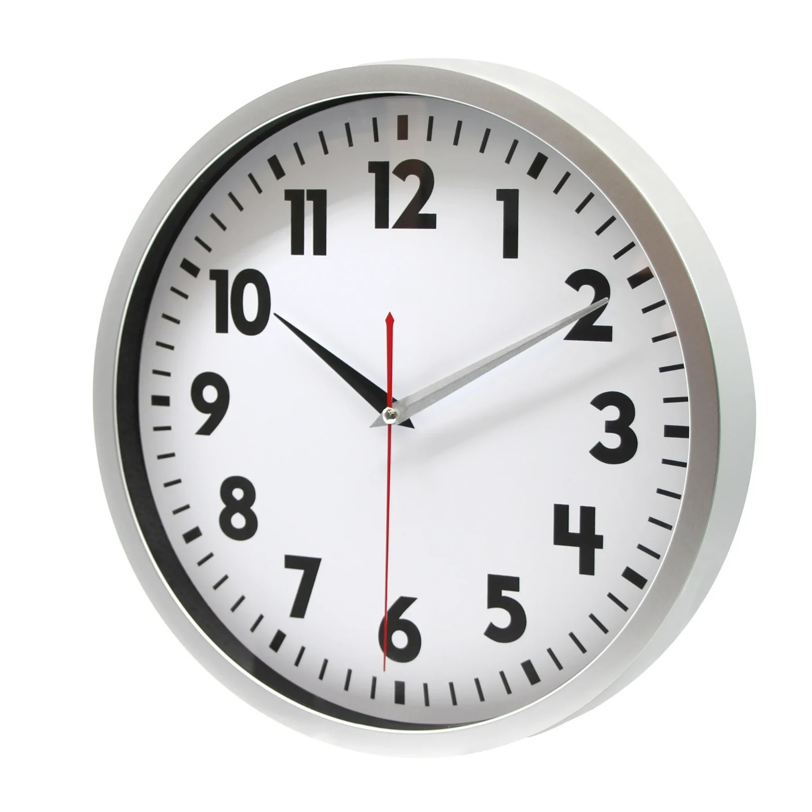 12 Inch Quartz Indoor Wall Clock Easy Read High Contrast Battery Operated Modern gallery