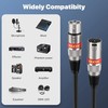 XLR Cable 15FT 4 Pack Premium Balanced 3-Pin Male to Female Mic Cord Black gallery