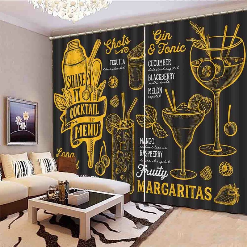 Bubble Sponge Lines 3D Curtain Blockout Photo Printing Curtains Drape Fabric gallery