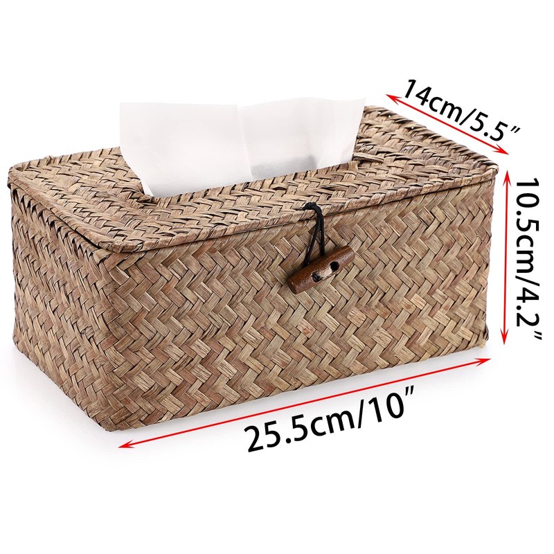Tissue Box Cover Rectangle Tissue Box Seagrass Tissue Box Holder Woven Tissue Ho gallery