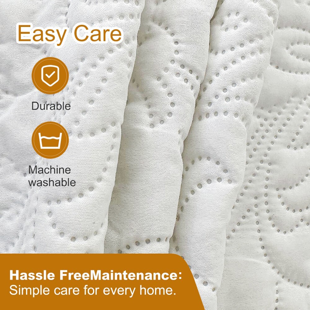 Polychrome Quilting Waterproof Dustproof Mattress Case Soft Comfort Solid Color gallery