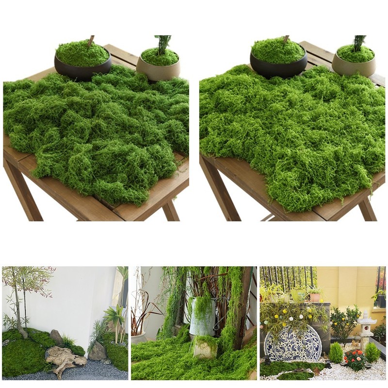 Artificial Moss Grass Mat 200g for Miniature Landscaping Model and Terrarium gallery