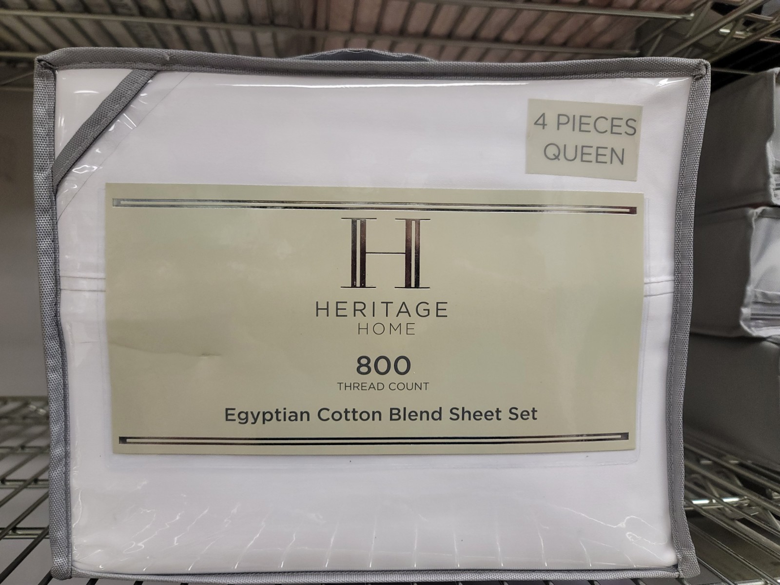Heritage Home 800 Thread Count Cotton Blend & Polyester QUEEN Sheet Set White gallery