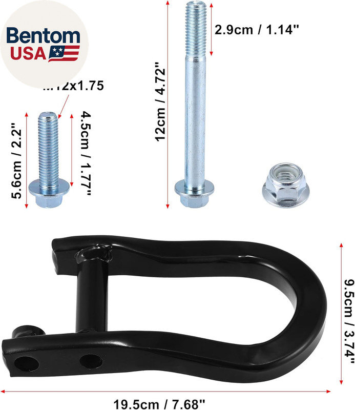 Left Right Front Recovery Tow Hooks Kit 84072463 for Chevy for Chevrolet Silvera gallery