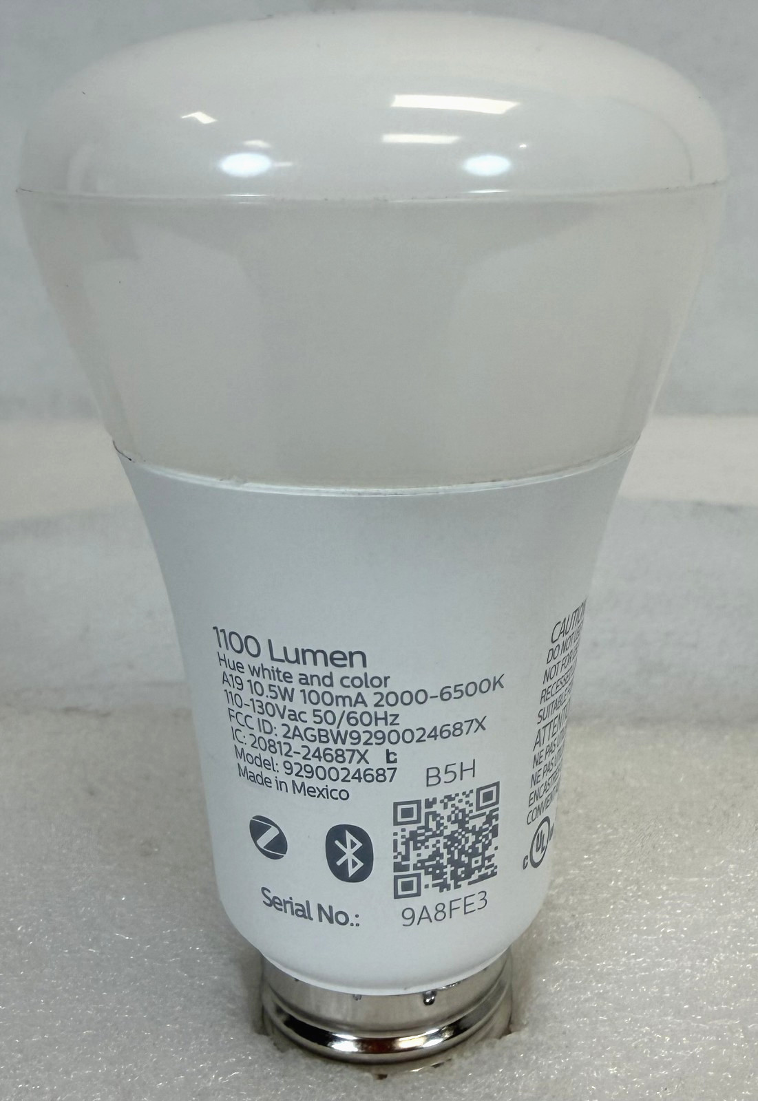 Philips Hue 75W Smart Lightbulb Color White 1100 Lumens A19 -FREE S/H gallery