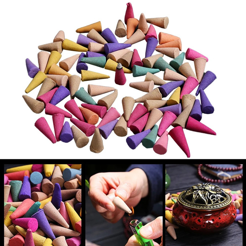 5-Pack 300pcs Backflow Incense Cones – Multi-Scented for Relaxation & Decor gallery