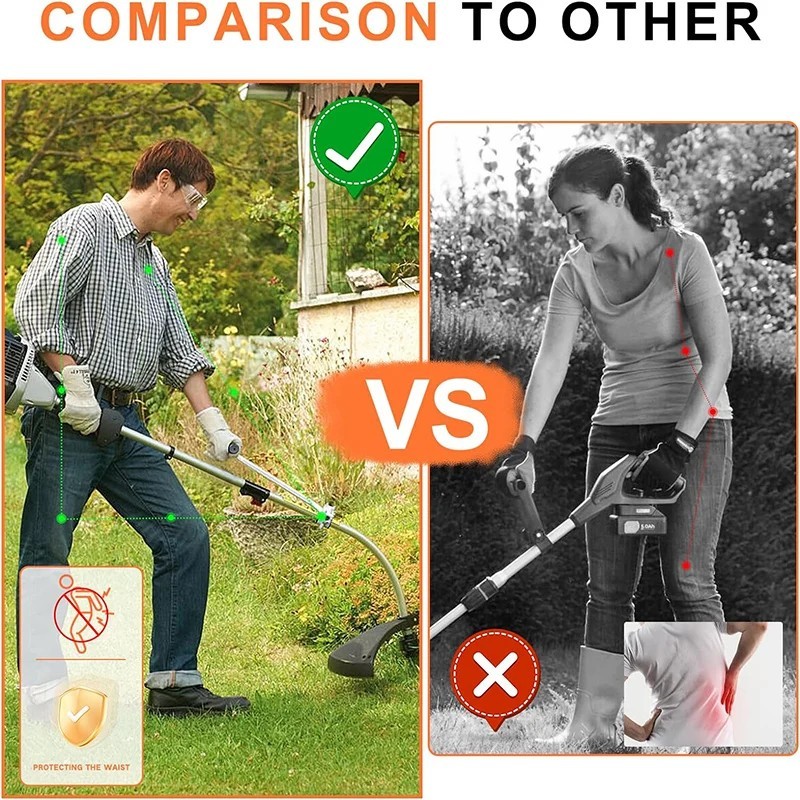 Ergonomic Trimmer Grip String Trimmers Handle Weed Eater Handle Extension Tools gallery