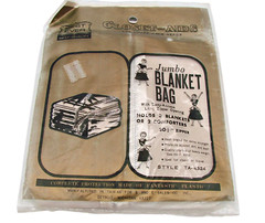 Closet Aids Jumbo Blanket Bag Storage Easy Access Long Zipper Opening 3 Blankets