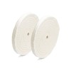 1 Pack 8Inch Buffing Polishing Wheel 50 Ply White 200mm 5/8 inch Arbor White gallery