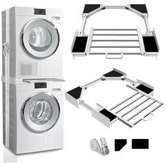 Adjustable 29″ Stacking Kit for Washer Dryer, Pull-Out Rack