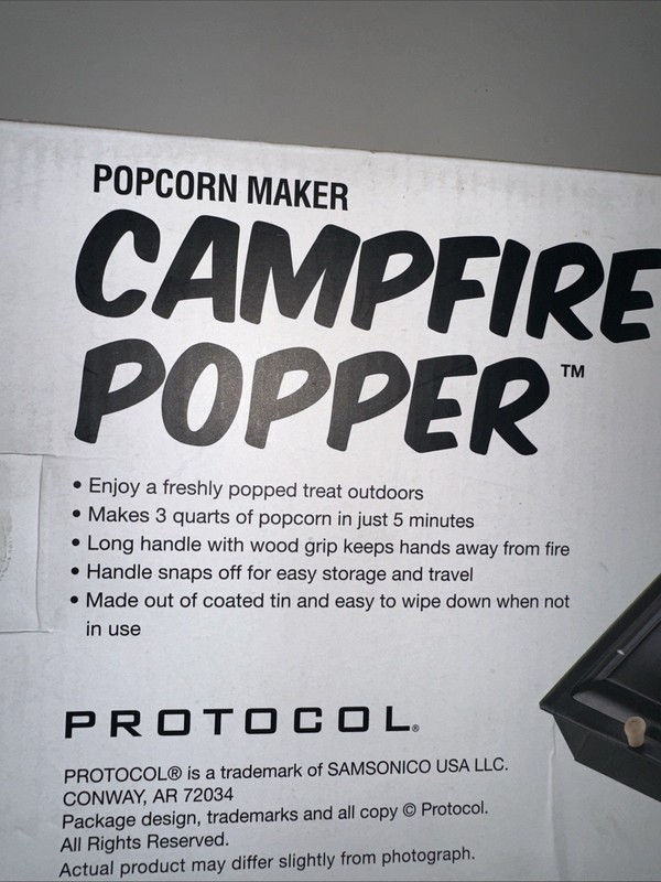 Campfire Popcorn Popper Protocol Camping Popcorn Maker 3 Quarts 5 Minutes Long gallery