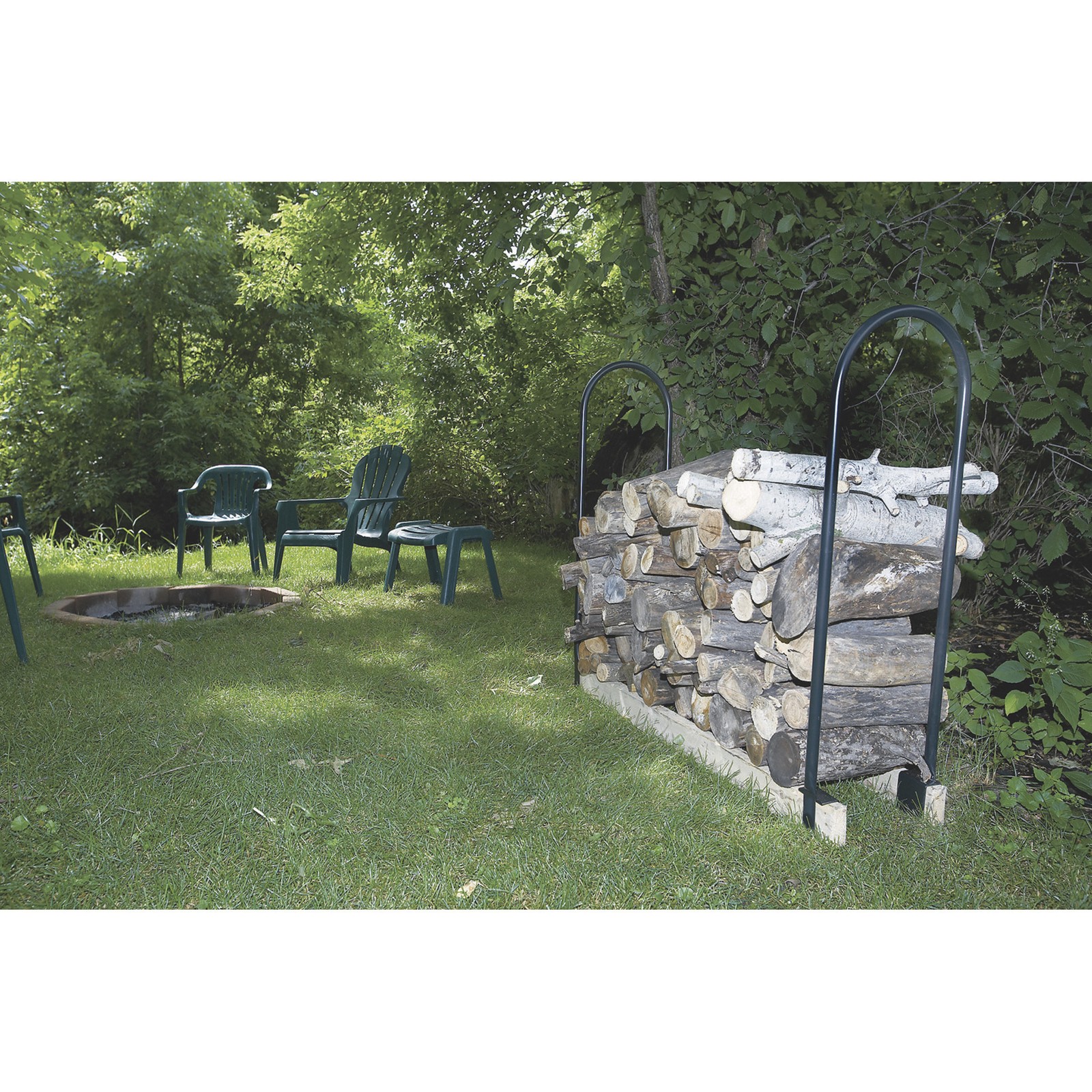 Ironton Adjustable Steel Firewood Rack, 3-5/16in.L x 13in.W x 44in.H gallery