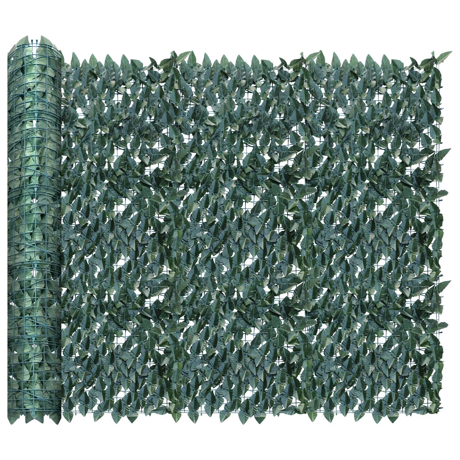 4ft Artificial Faux Ivy Leaf Privacy Fence Screen Hedge Mesh Panel Home Decor D gallery