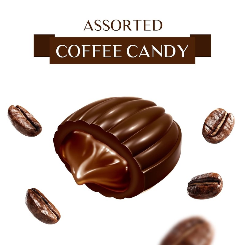 Maestro Massimo Assorted Coffee Candy - Individually Wrapped 7.05 oz Bag, 3mg Ca gallery