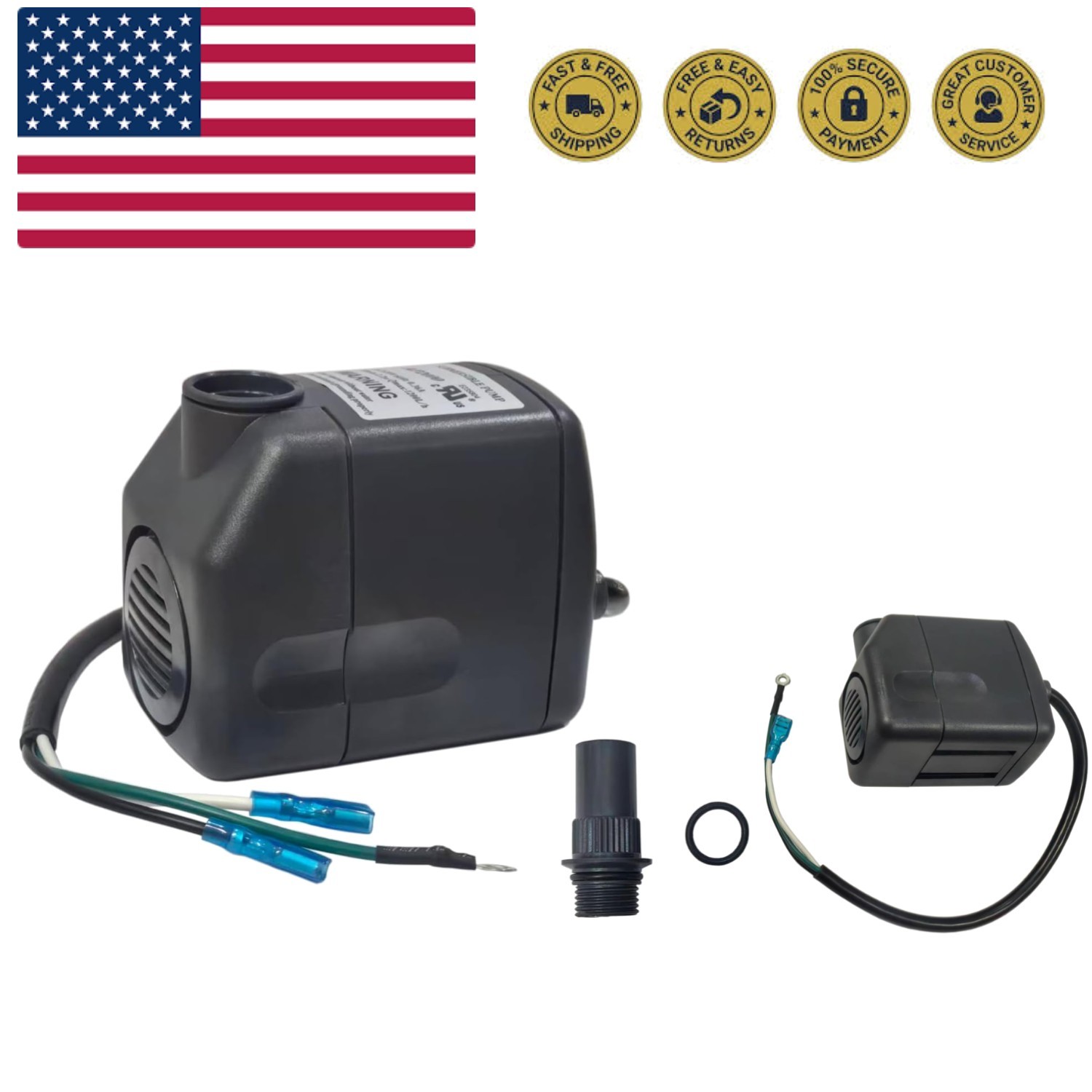 40 Gallon Parts Washer Pump, Gray gallery