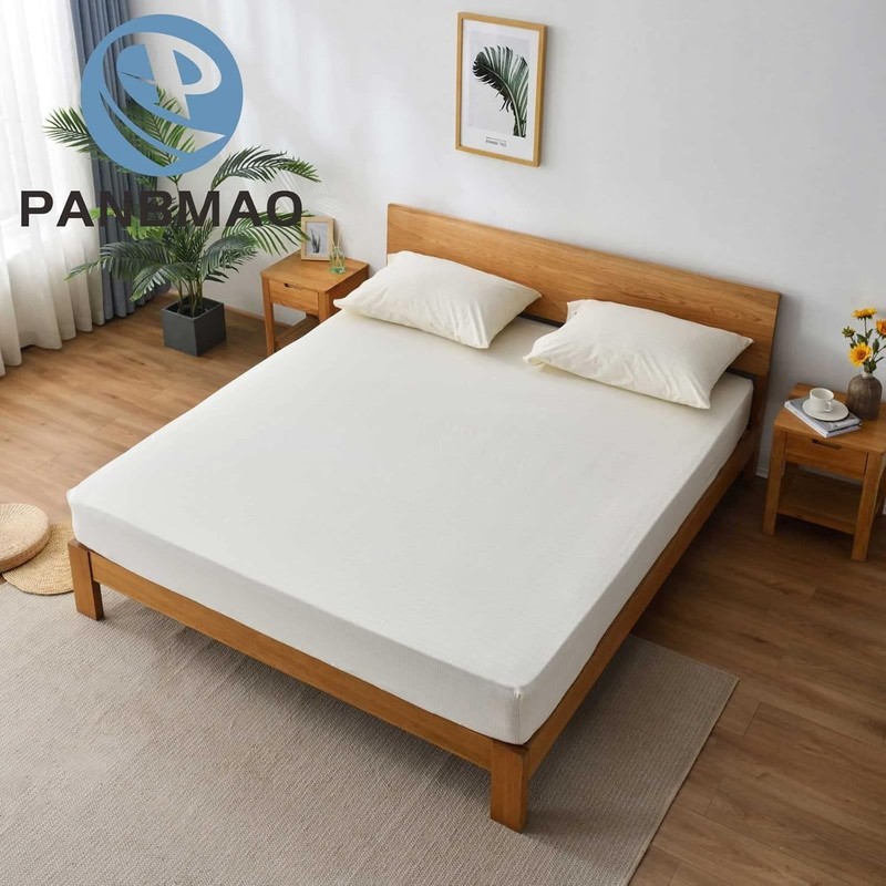 Fitted Beige Grounding Sheets with 12% Silver Fiber – Improved Sleep Quality gallery