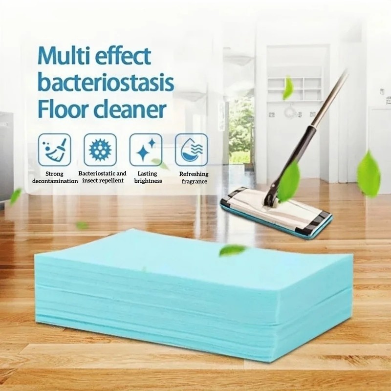 100/200Pcs Floor Cleaning Sheets Multi Surface Cleaner Tile Wood Bathroom Home gallery