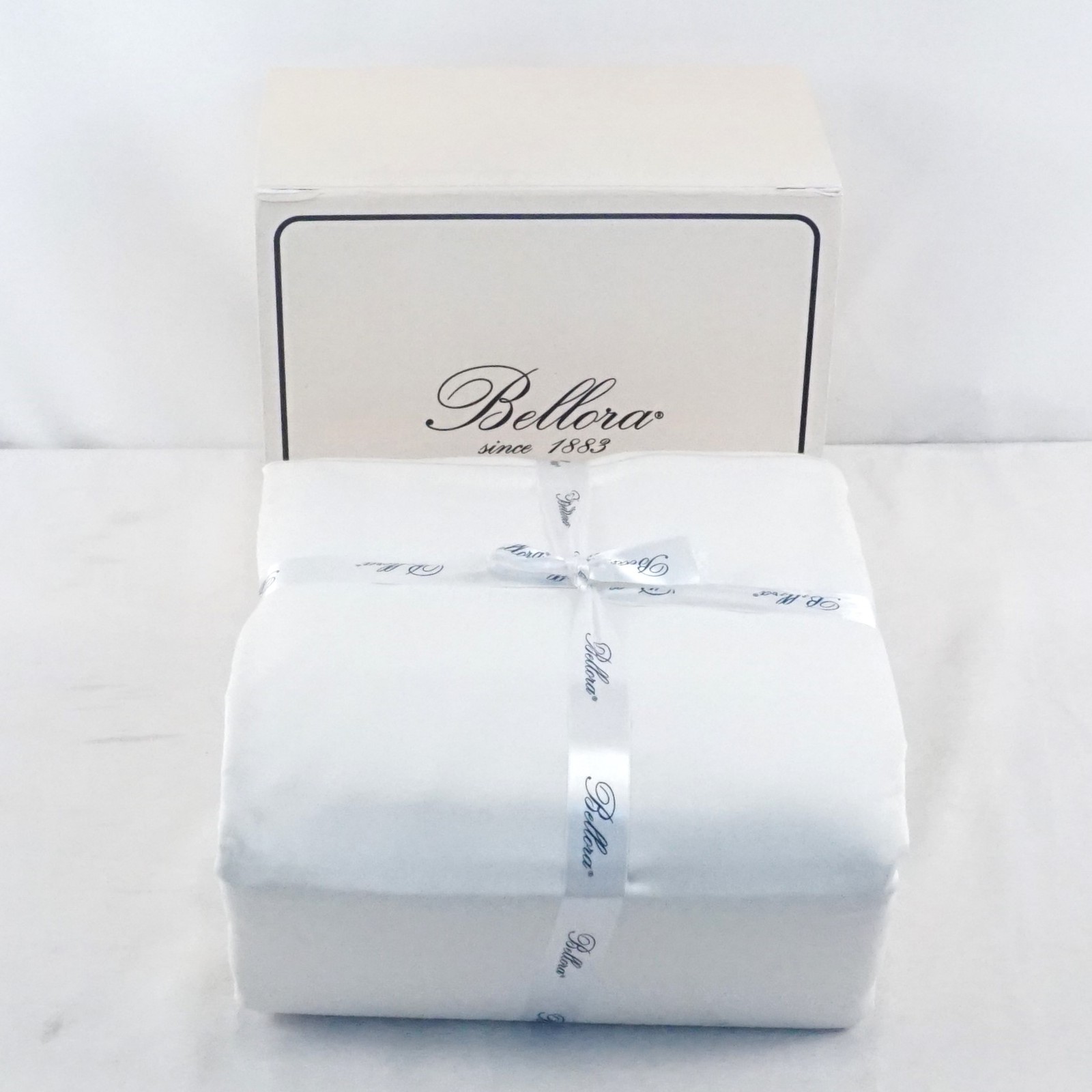 Bellora Soft And Breathable Percale Cotton Box Sheet Set In White Size Double gallery