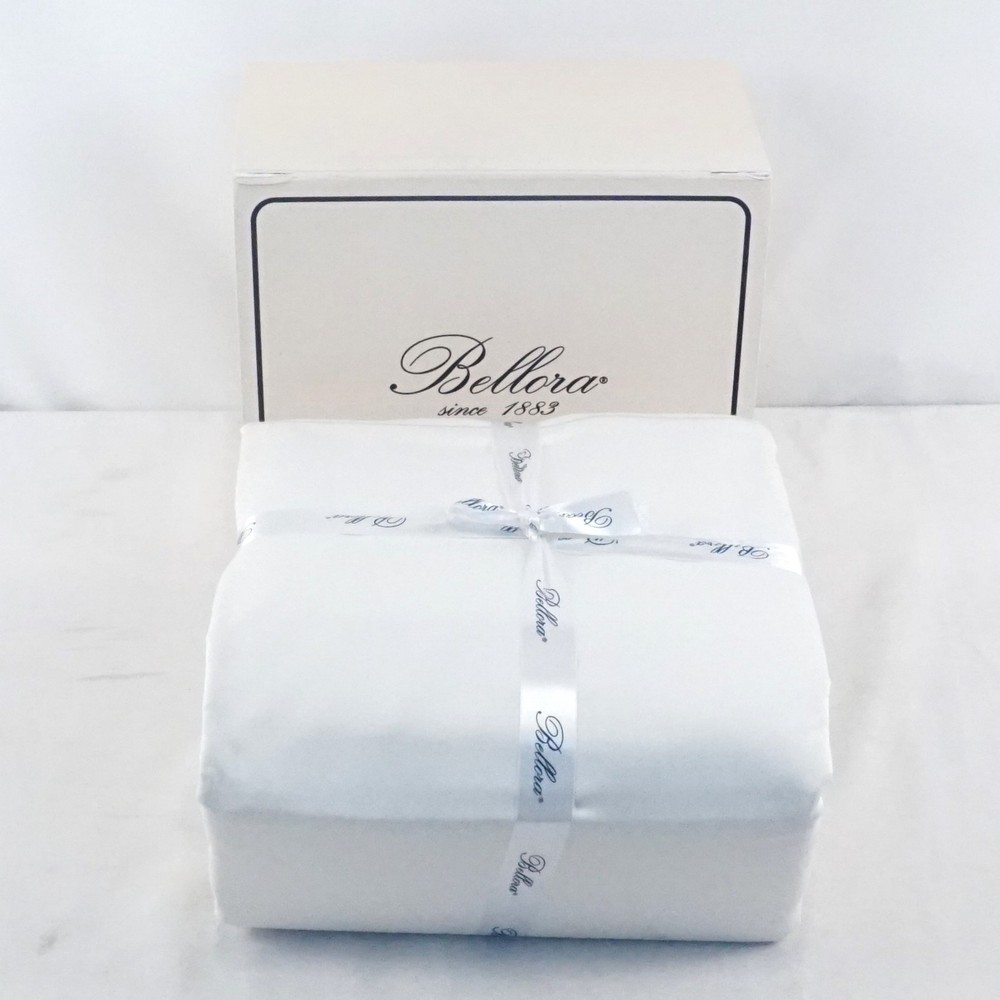 Bellora Soft And Breathable Percale Cotton Box Sheet Set In White Size Double