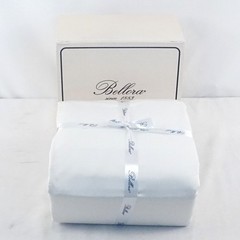Bellora Soft And Breathable Percale Cotton Box Sheet Set In White Size Double