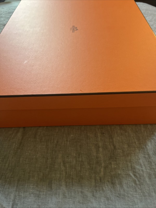 Authentic Hermes Empty Bag Box 18" X 15" X 4" (252) + Tissue + Ribbon gallery
