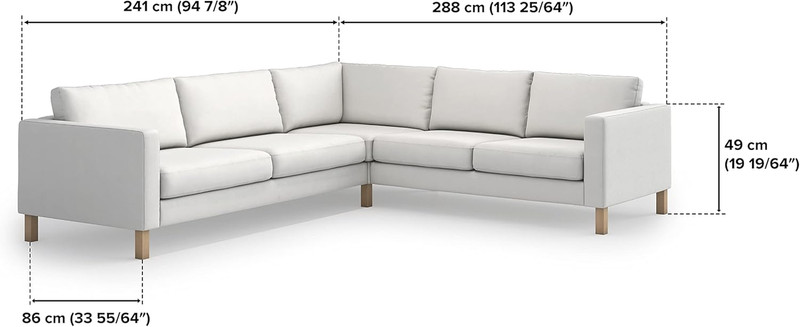 The Durable Karlstad Sofa Cover Replacement for IKEA Karlstad Couch Cover, Karls gallery