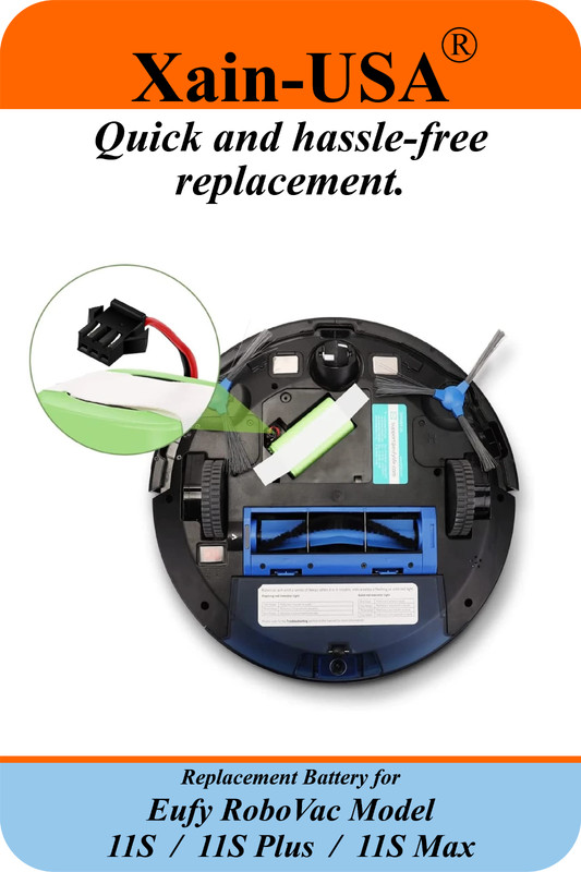 2600mAh Li-ion Replacement Battery for Eufy RoboVac Models 11S 11S Plus 11S Max gallery