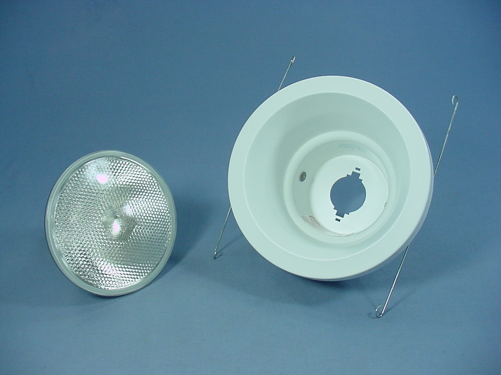Lithonia Lighting 5" White Matte Wet Light Recessed Finishing Trim + Bulb 5H20MW gallery