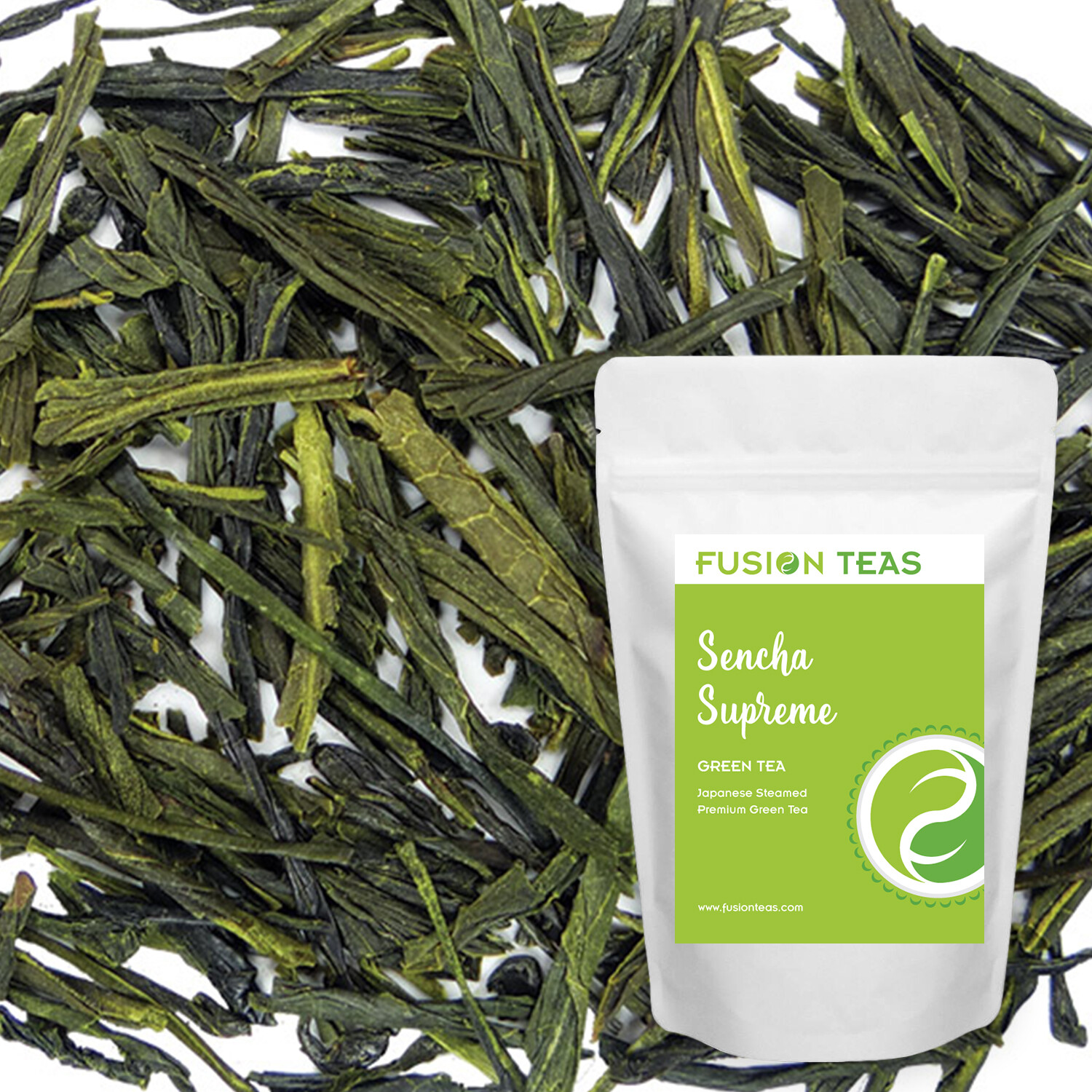 Sencha Supreme Japanese Green Tea - High Quality Loose Leaf - Fusion Teas gallery