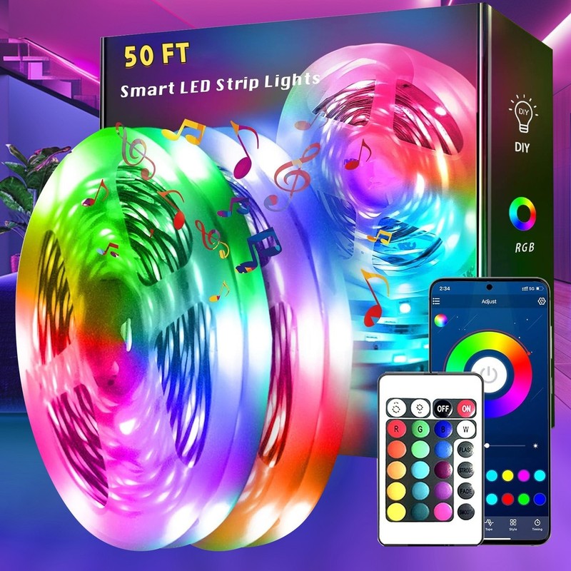 LED Strip Lights, Smart Light with App Remote Control, RGB LED Lights for room gallery