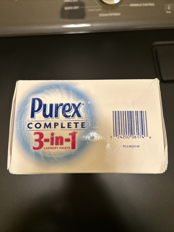 Purex Complete 3 in 1 Laundry Sheets Pure & Clean 38 Loads SEALED CONTAINER gallery